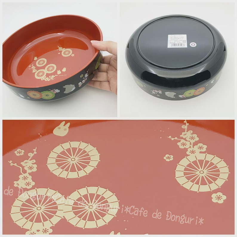 Official Studio Ghibli Totoro Wagasa Japanese Umbrella Snack Bowl Resin Serving Dish image 5
