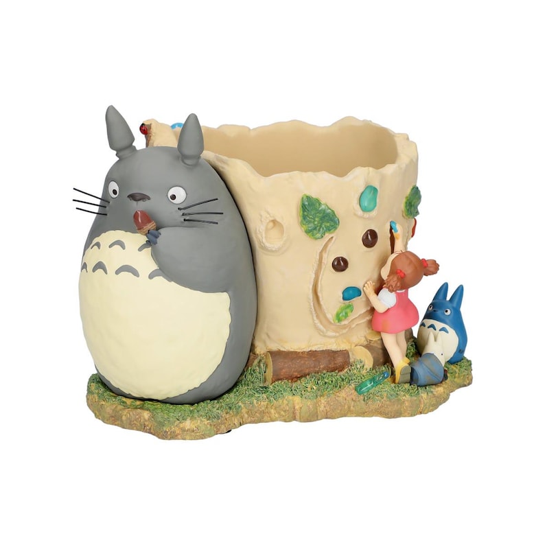 Diorama oficial de Studio Ghibli "Mi vecino Totoro" con figura y maceta, dibujo de Mei, procedente de Japón. imagen 12