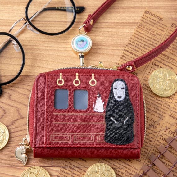 小物 studio ghibli the wind rises wallet Rare Spirited Away Coin and Card Case With Reel Official Studio