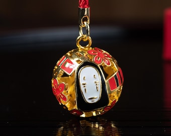 Official Studio Ghibli Spirited Away No Face Brass Netsuke Bell Shipped From Japan