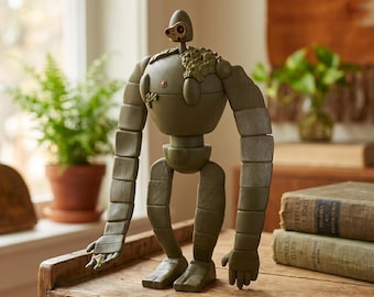 Quebra-cabeça 3D oficial do Studio Ghibli, Soldado Robô de Laputa Kumukumu, Castelo no Céu.