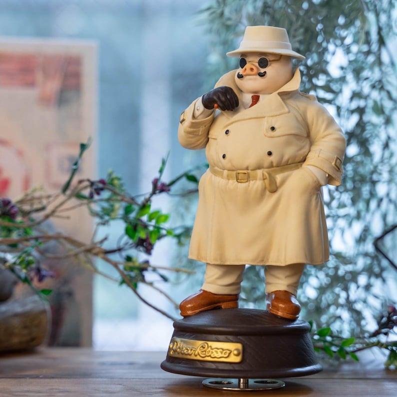 Officiell Studio Ghibli Porco Rosso Porslinsspeldosa Levererad Från Japan bild 2