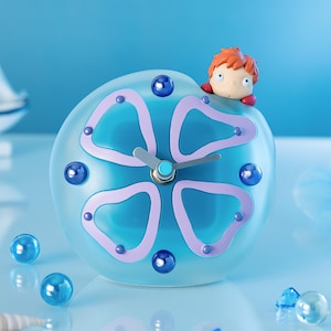Officiell Studio Ghibli Ponyo Maneter Skrivbordsklocka Levererad från Japan