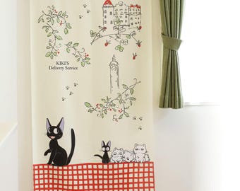 Studio Ghibli Kikis Lieferservice Jiji Noren Vorhang Anime Raumdekor