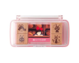 Studio Ghibli Kikis Lieferservice Mini Stempel Set mit Tinte