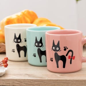 Official Studio Ghibli Jiji Mug Mint Kikis Delivery Service Semi Porcelain Cup image 9