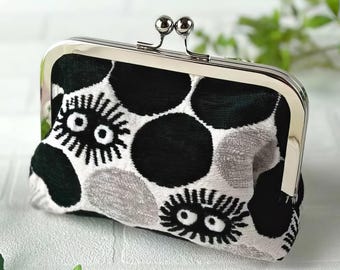 Official Studio Ghibli My Neighbor Totoro Soot Sprite Gobelin Kiss Lock Pouch