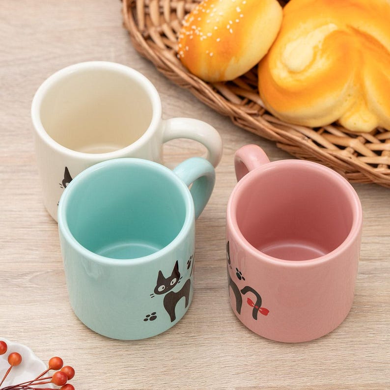 Official Studio Ghibli Jiji Mug Mint Kikis Delivery Service Semi Porcelain Cup image 10
