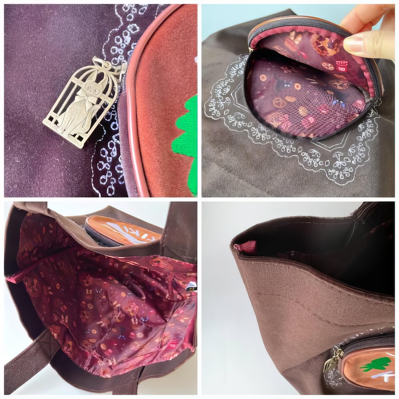 Studio Ghibli Kikis leveransservice Velour Mini Tote Bag bild 7