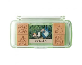 Studio Ghibli Jeu de tampons Totoro Mini Mon voisin Totoro de taille moyenne avec encre