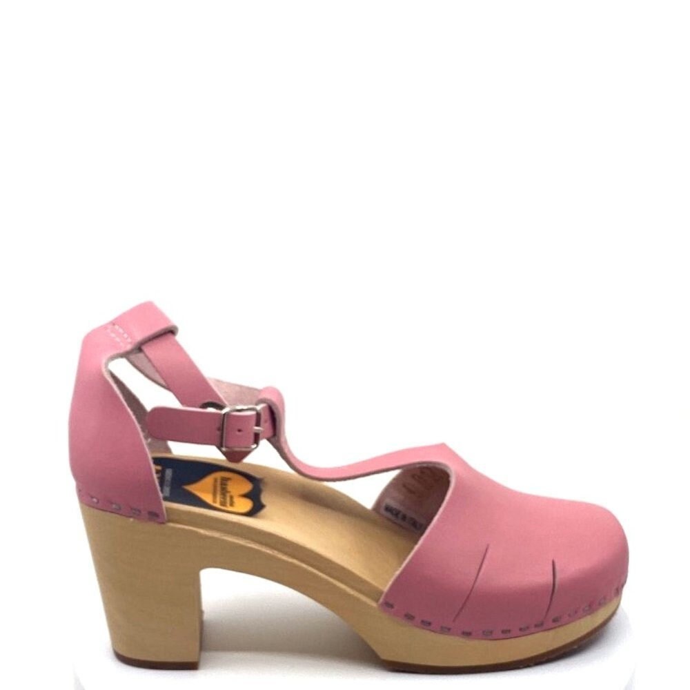 Swedish Hasbeens 480 Baskemolla T strap Sandal EU 39 Bubble Gum Pink Etsy
