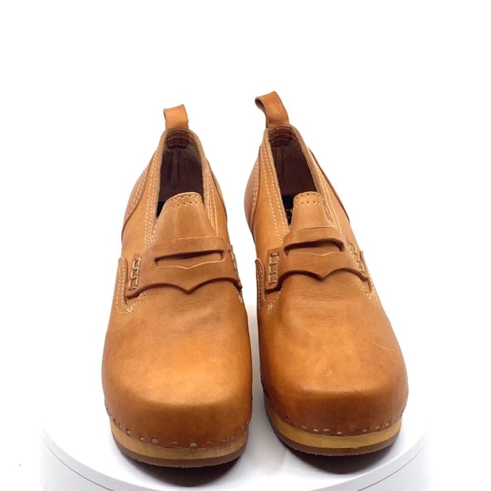 Swedish Hasbeens Scandanavian Style Heel Loafer Clog 444, EU 39