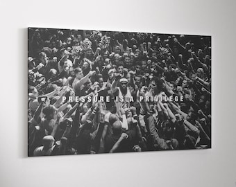 LeBron James Canvas Art, Motivational Basketball Quote Print, Black and White Decor