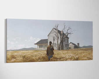 Last of Us Part 2 Farmhouse Canvas Print, John Sweeney Wall Art, Game Poster