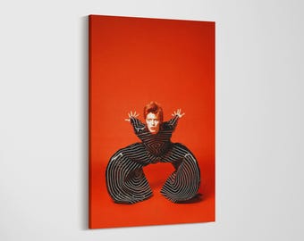 David Bowie Ziggy Stardust Jumpsuit Canvas Art, Kansai Yamamoto Print, Music Icon Decor