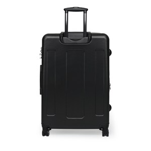 Grab and Go Lady Martini Suitcase, Luggage, Travel, Black, African A, Vintage, Combination Lock, Polycarbonate front & ABS hardshell back. image 2