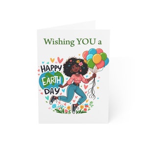 Happy Earthday Teacher v1 Criança, Professor, Cartões comemorativos, Aniversário, Ciência, Fofo, Menina, Afro-americano, Negro, Família, Arte, Crianças