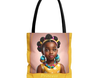 Zarah's Tote Bag, Travel, Girl, Blackgirl, Princess