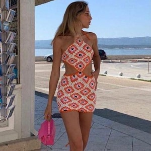 Granny Square Dress Crochet Pattern
