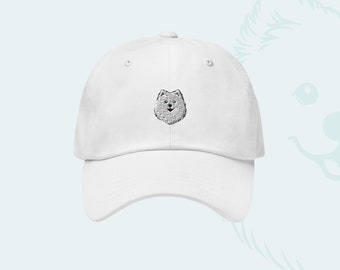 Casquette Spitz Japonais Brodée – Élégance Canine pour Amoureux des Chiens – Confort et Style – Idéal comme Cadeau pour Admirateurs de Spitz