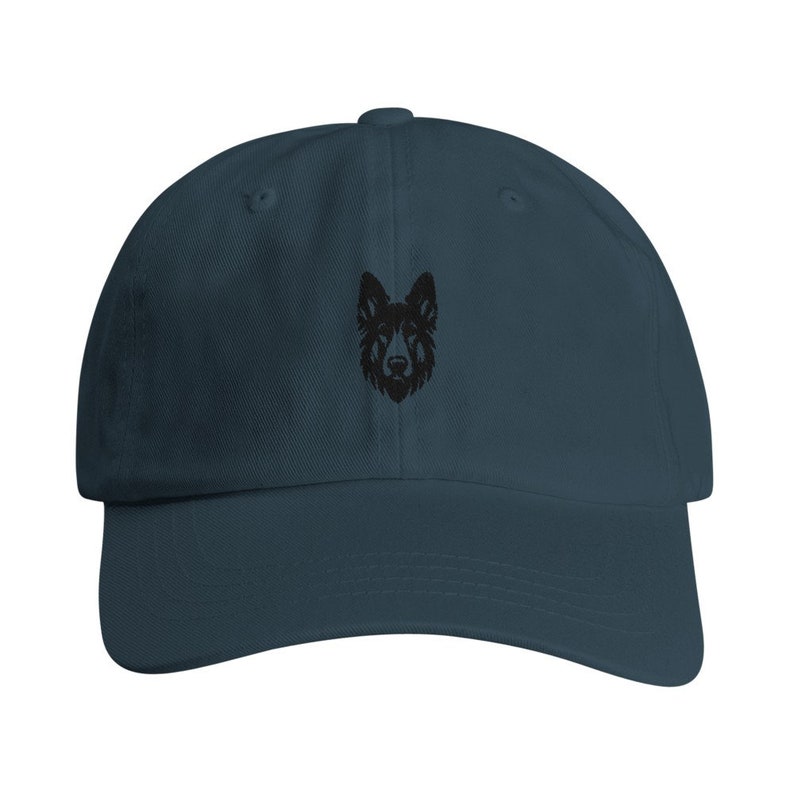 German Shepherd Embroidered Cap-Canine Fashion Accessory for Dog Lovers, Comfortable and Stylish Hat, Ideal Unique Gift Dark Grey