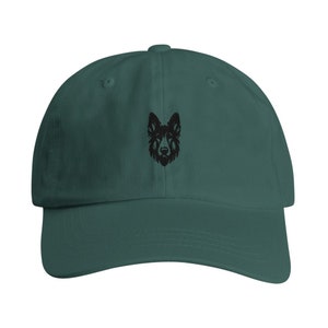 German Shepherd Embroidered Cap-Canine Fashion Accessory for Dog Lovers, Comfortable and Stylish Hat, Ideal Unique Gift Spruce