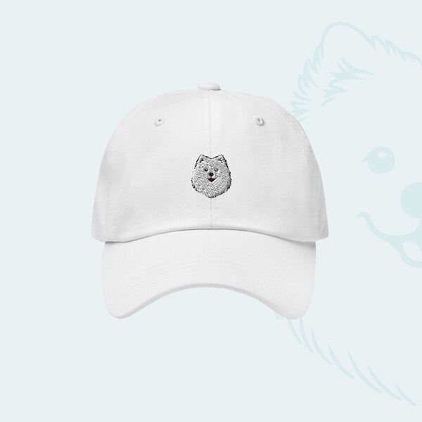 Casquette Spitz Japonais Brodée – Élégance Canine pour Amoureux des Chiens – Confort et Style – Idéal comme Cadeau pour Admirateurs de Spitz