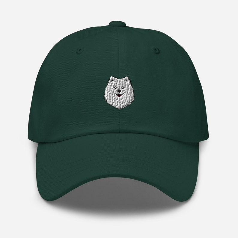 Japanese Spitz Embroidered Hat Canine Elegance for Dog Lovers Comfort and Style Perfect Gift for Spitz Admirers Spruce