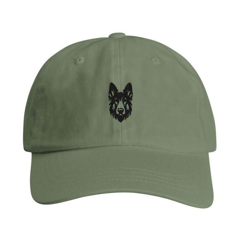 German Shepherd Embroidered Cap-Canine Fashion Accessory for Dog Lovers, Comfortable and Stylish Hat, Ideal Unique Gift green camo