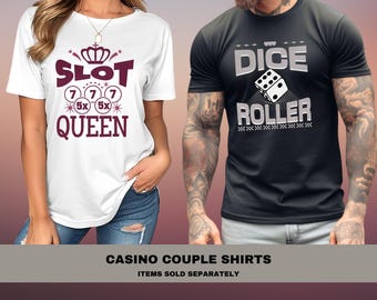 Casino Couple Unisex Shirt, Couple Gift, Cute Couple Shirts, Casino Lover Gifts, Gambling Shirt, Gambling Gifts, Vacation Shirt, Girls Night