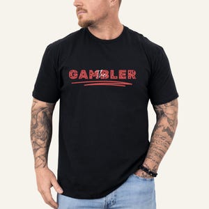 Casino Couple Unisex Shirt Set Gambler Banker Couple Gift in black featuring bold matching casino design perfect for couples night out or Vegas trip outfit