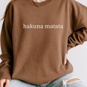Comfort Colors® Hakuna Matata Disney TShirt,Funny  Lion King Sweatshirt, Disney Vacation Shirt, Matching Disney Shirts