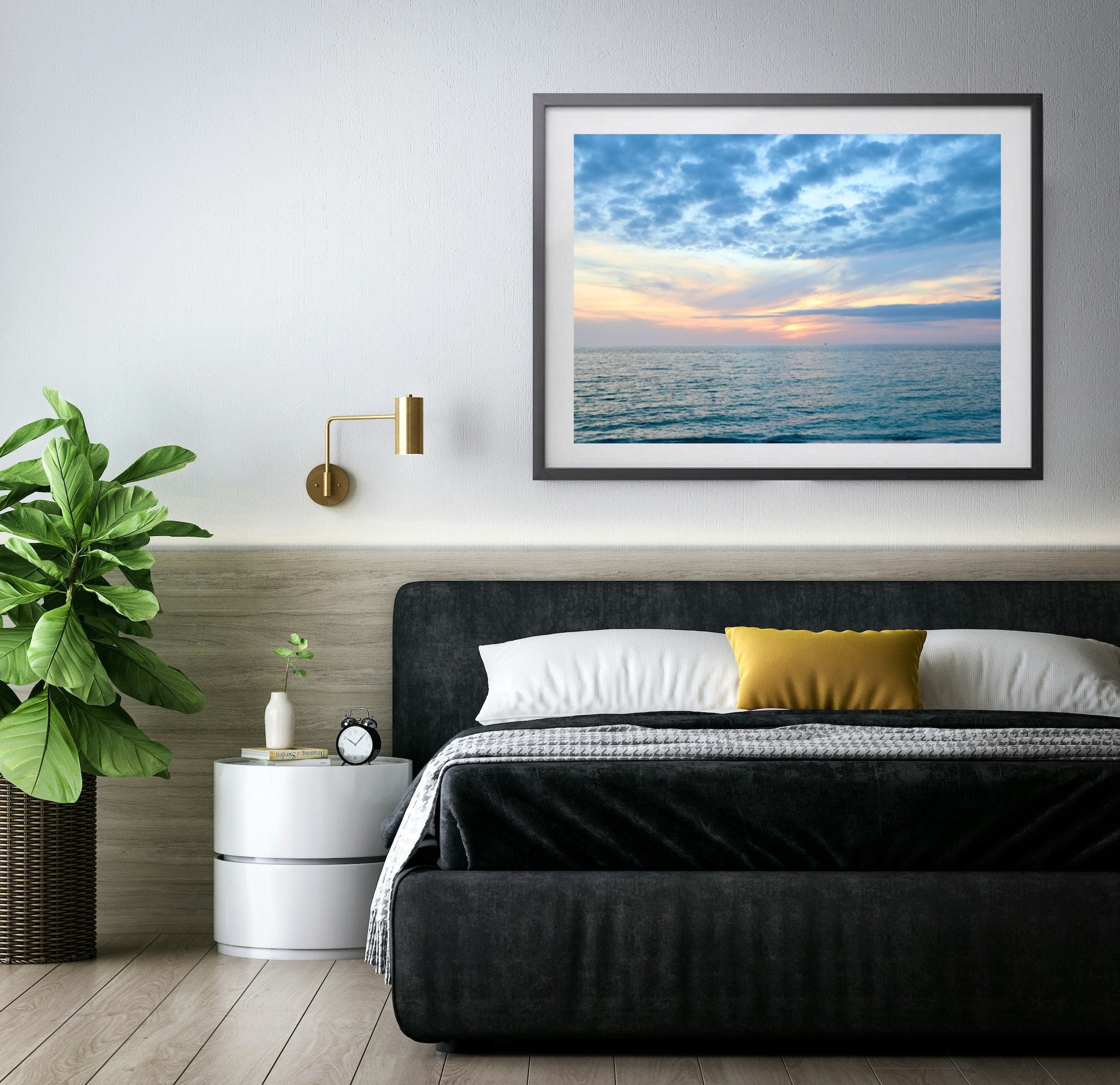 Serene Ocean Wave Coastal Wall Art IX