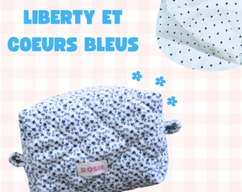 Liberty/blauwe bloem etui