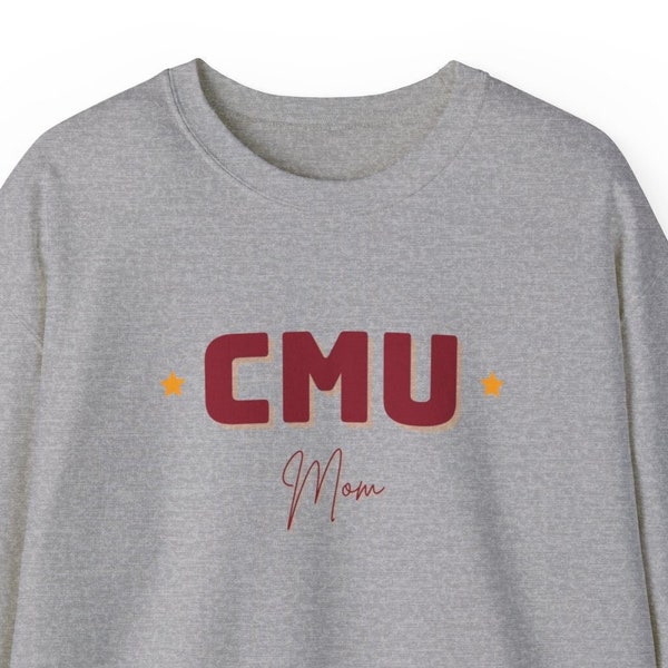 CMU Mom Crewneck Sweatshirt, CMU Shirt, College sports, College mama, Central Michigan mom, CMU Chippewas, Cmu sweatshirt, Cmu football, Cmu