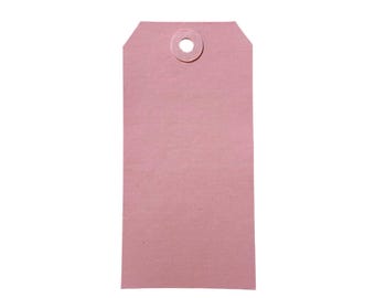 Etiquettes cadeaux roses - vierges pour bricolage (Ensemble de 20)