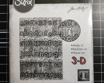 Carpeta de relieve con textura 3D de máquina de escribir Tim Holtz - A6 Sizzix