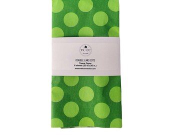 Papier de soie double citron vert/papier cadeau d'anniversaire