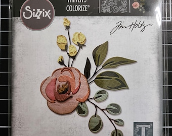 Tim Holtz Bloom Colorize Dies Sizzix Thinlets