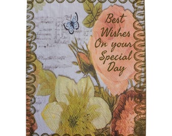 Tarjeta de felicitación floral - Ocasión especial