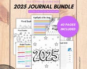2025 JOURNAL BUNDLE - A4 & A5 Size - printable image - 40 pages - dotted and no dotted - digital planer