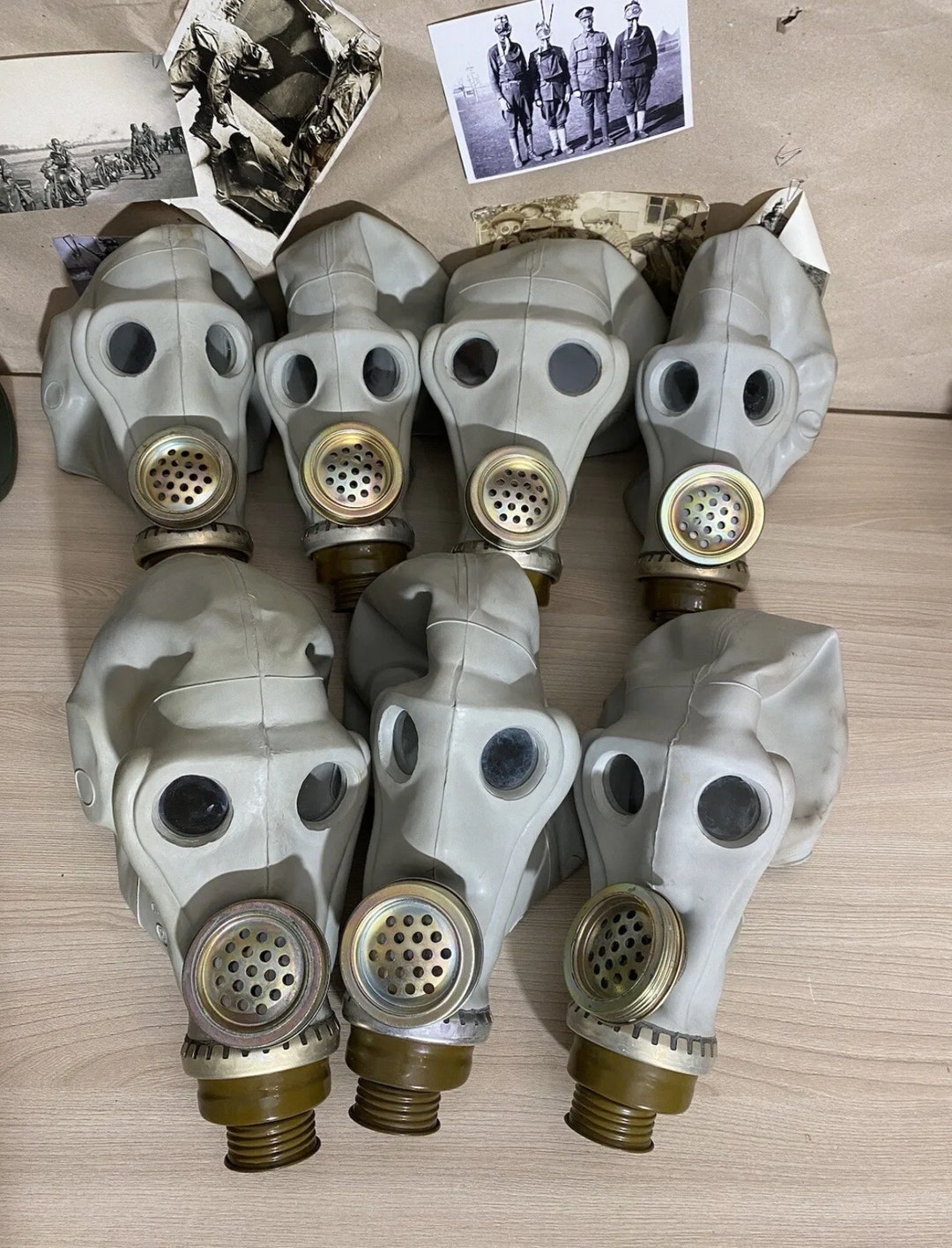 【希少】RSh-4 SchMS ロシア軍 ガスマスク Original Rare Gas Mask 1989 Size 2 SHMS RSH-4 Filter 7KD +