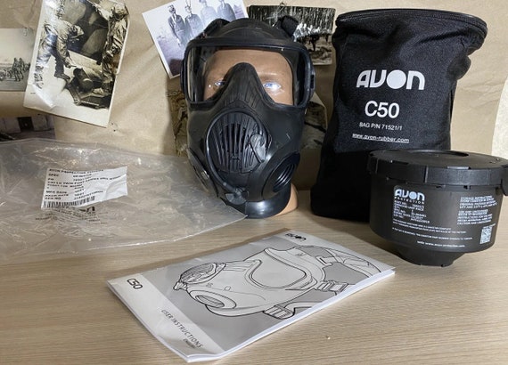 L size Protection gas mask AVON C50 c 50 UK Great… - image 3