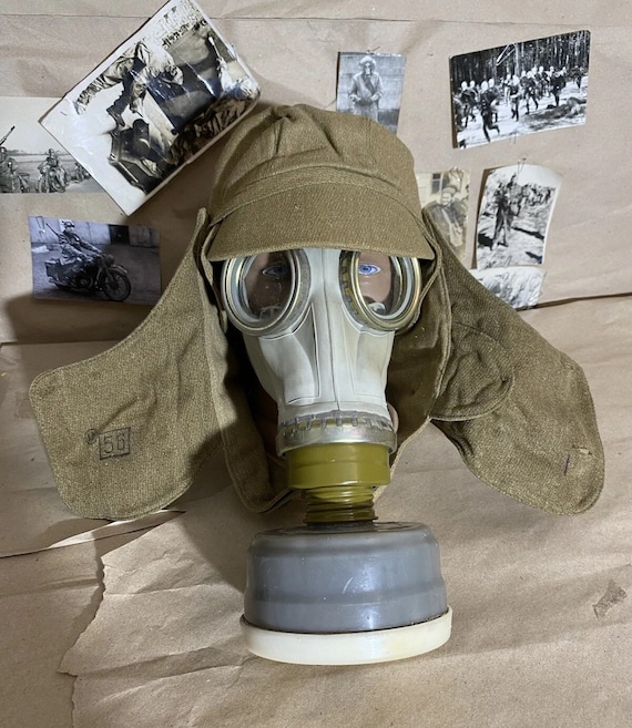 Original Protection Gas Mask SHM-41M 1961 MKPF Size 2 + CAPE