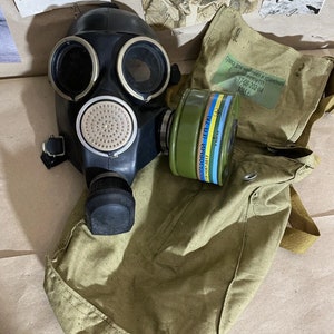 Original protection Gas Mask PMK-1 GP-7 2019 size 1 Tambov Russia Vintage New Filter 2031 GosT GP-7K Vintage Military Army