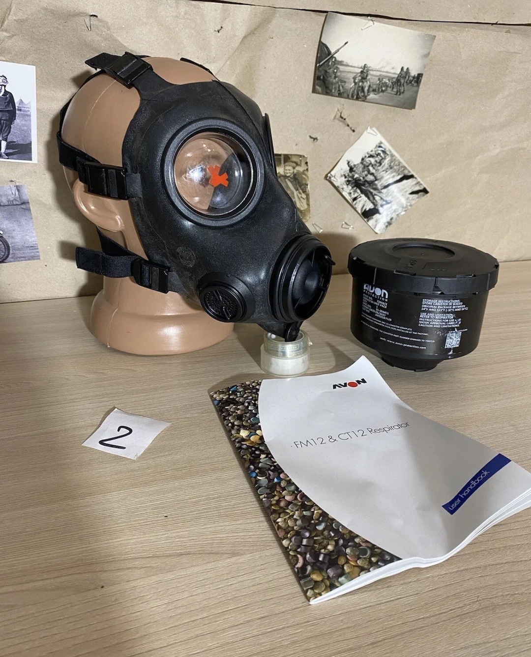 AVON CBRN-FM12 ガスマスク フィルター付き