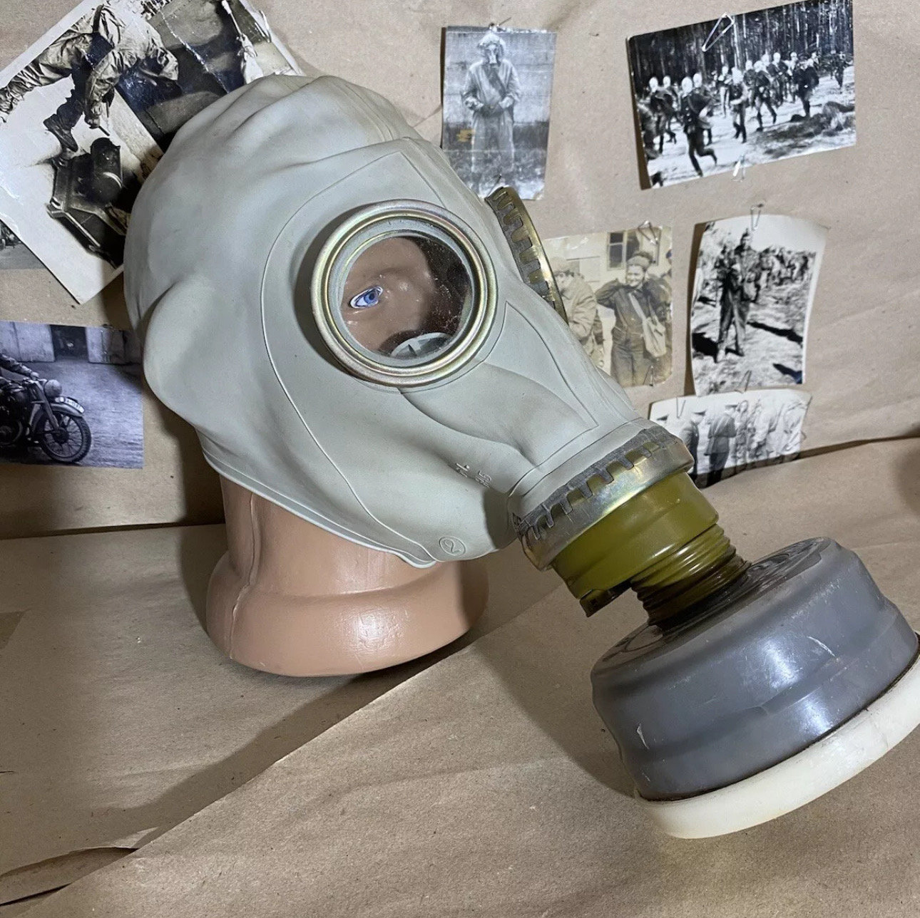 Original Protection Gas Mask SHM-41M 1961 MKPF Size 2 + CAPE