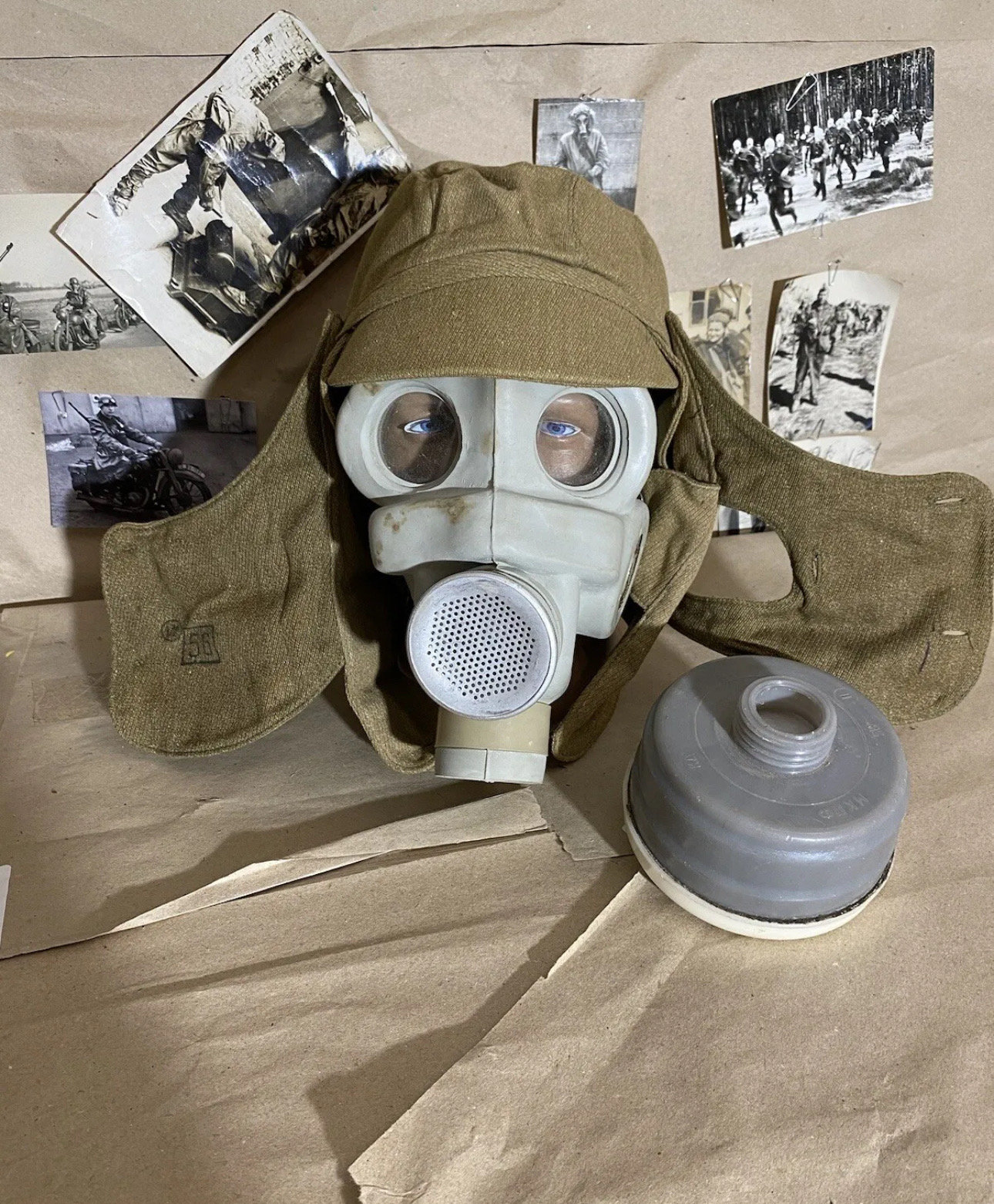 ソビエトソ連軍事ヴィンテージ保護ガスマスク 1981 PMG NEREKHTA