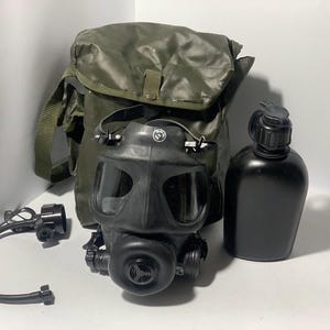 Máscara de proteção contra gás SR-10 SR 10 SR10 Turquia 2001 militar Antigo Vintage Exército Original Raro