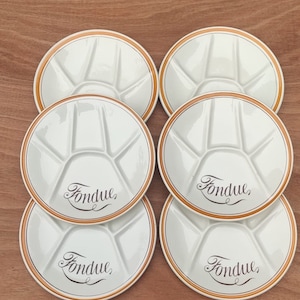 Gien fondue plates - Etsy 日本